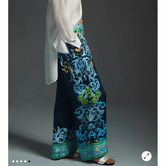 Ranna Gill Satin Pants NWT - Picture 6 of 8